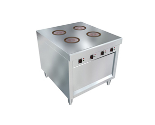 落地式四頭電陶爐 尺寸:800x900x800mm